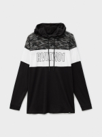 %Pto% Camiseta capucha camuflaje negro vista frontal