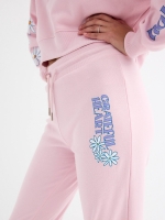 %Pto% Pantalón jogger rosa estampado rosa claro