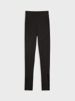 %Pto% Leggings detalles mesh negro vista frontal