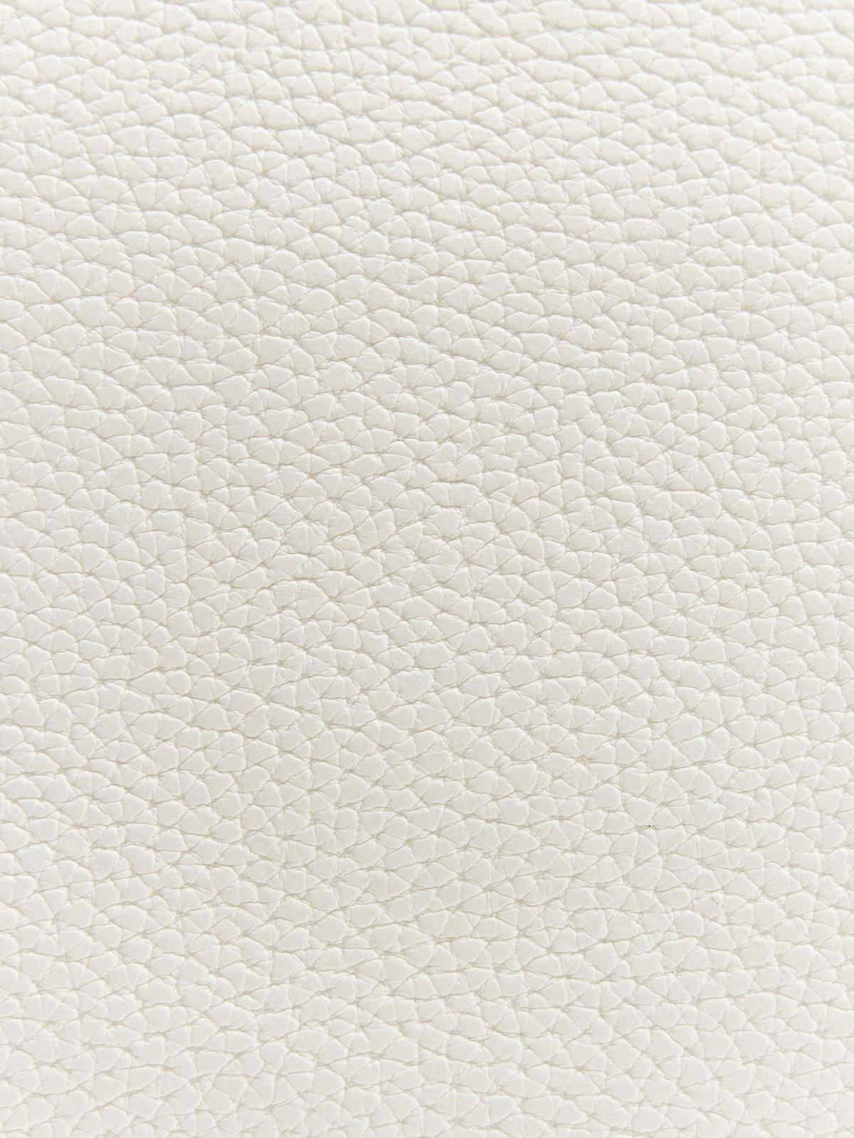 Bolso shopper blanco efecto piel blanco vista detalle