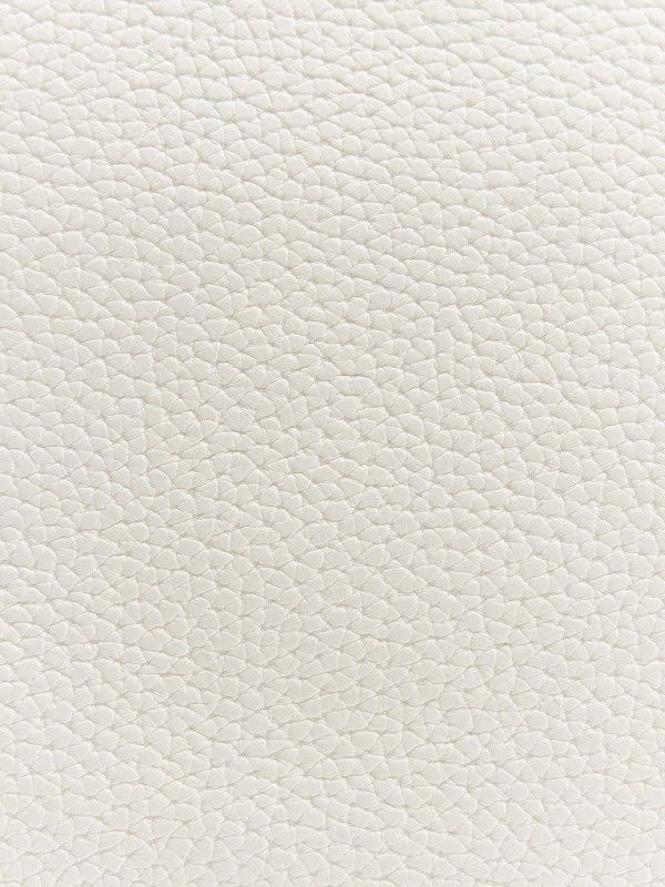 White leather effect shopper bag white detail view