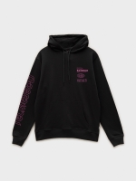 %Pto% Sudadera capucha print negro vista frontal