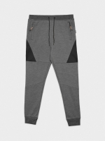 %Pto% Jogger pants black front view