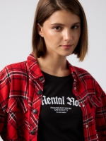 %Pto% Plaid overshirt red