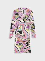 %Pto% Vestido com estampa psicodélica multicolorido