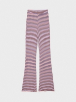 %Pto% Striped flared pants multicolor