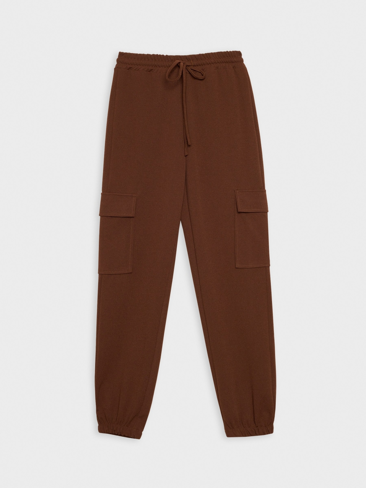  Rubber cargo pants brown