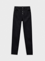 %Pto% Pantalón skinny con botones negro vista frontal