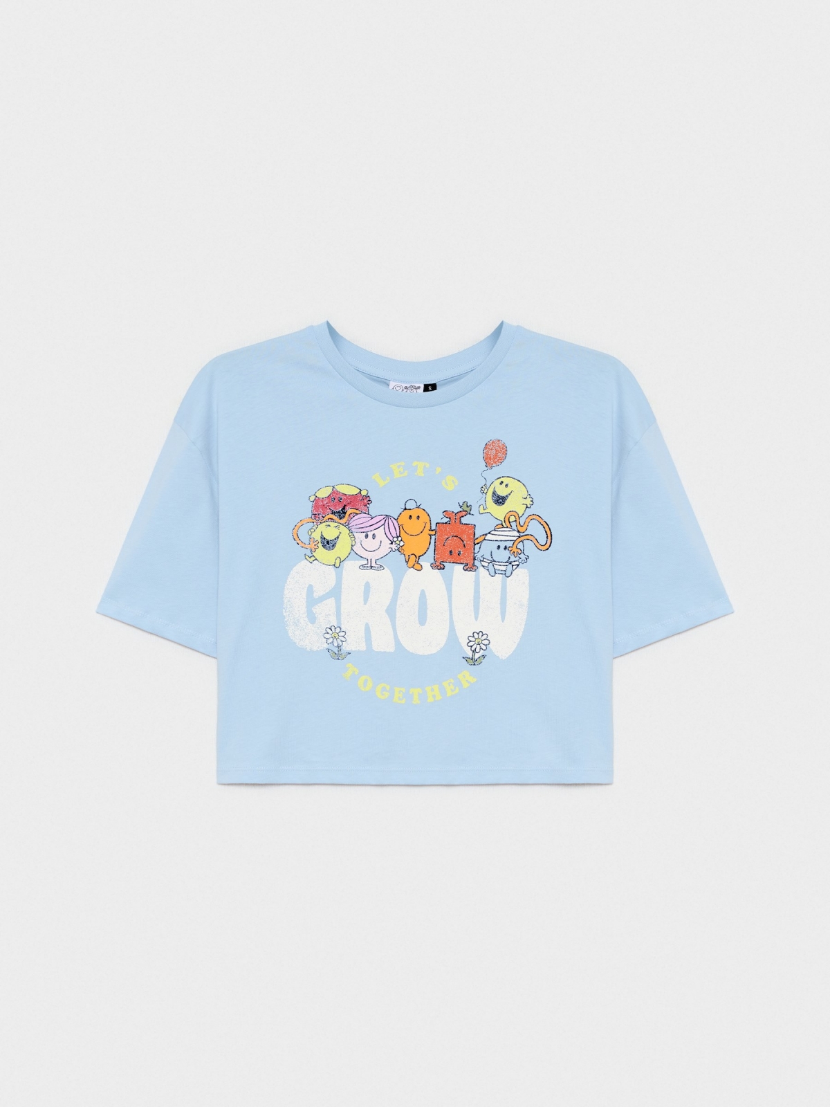  Mr. Crop T-shirt light blue