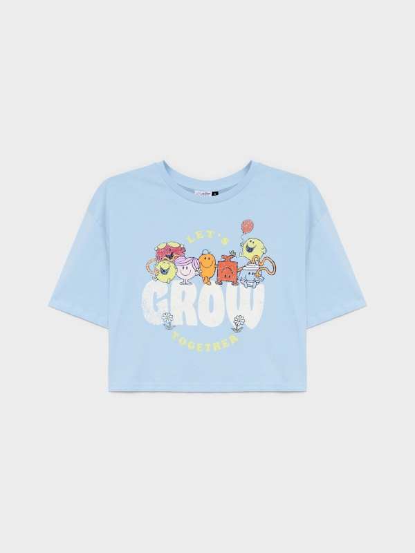  Mr. Crop T-shirt light blue