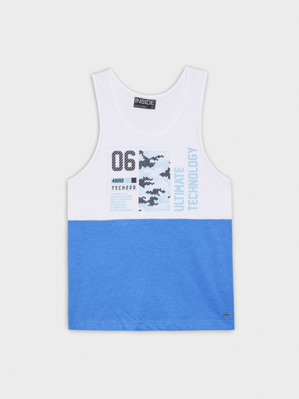  Tecnhology tank top azul eléctrico