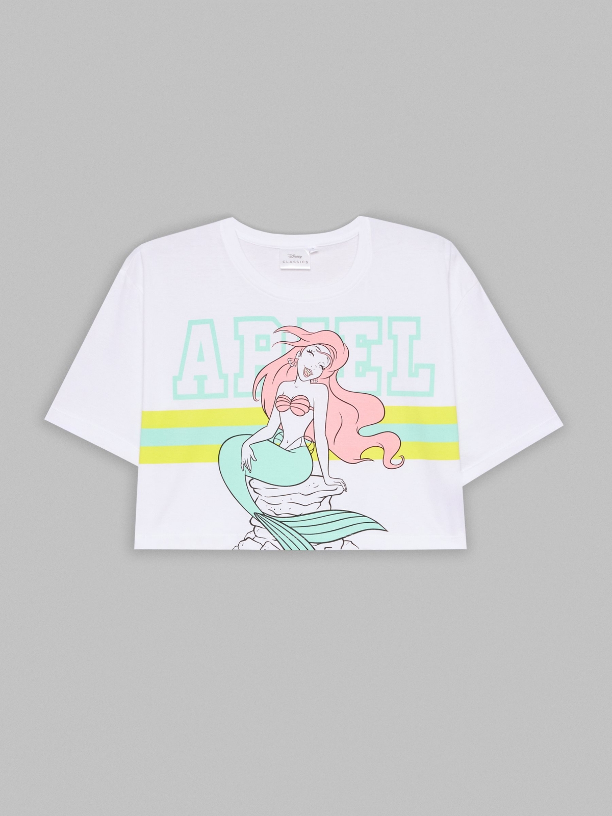  T-shirt crop Airel branco