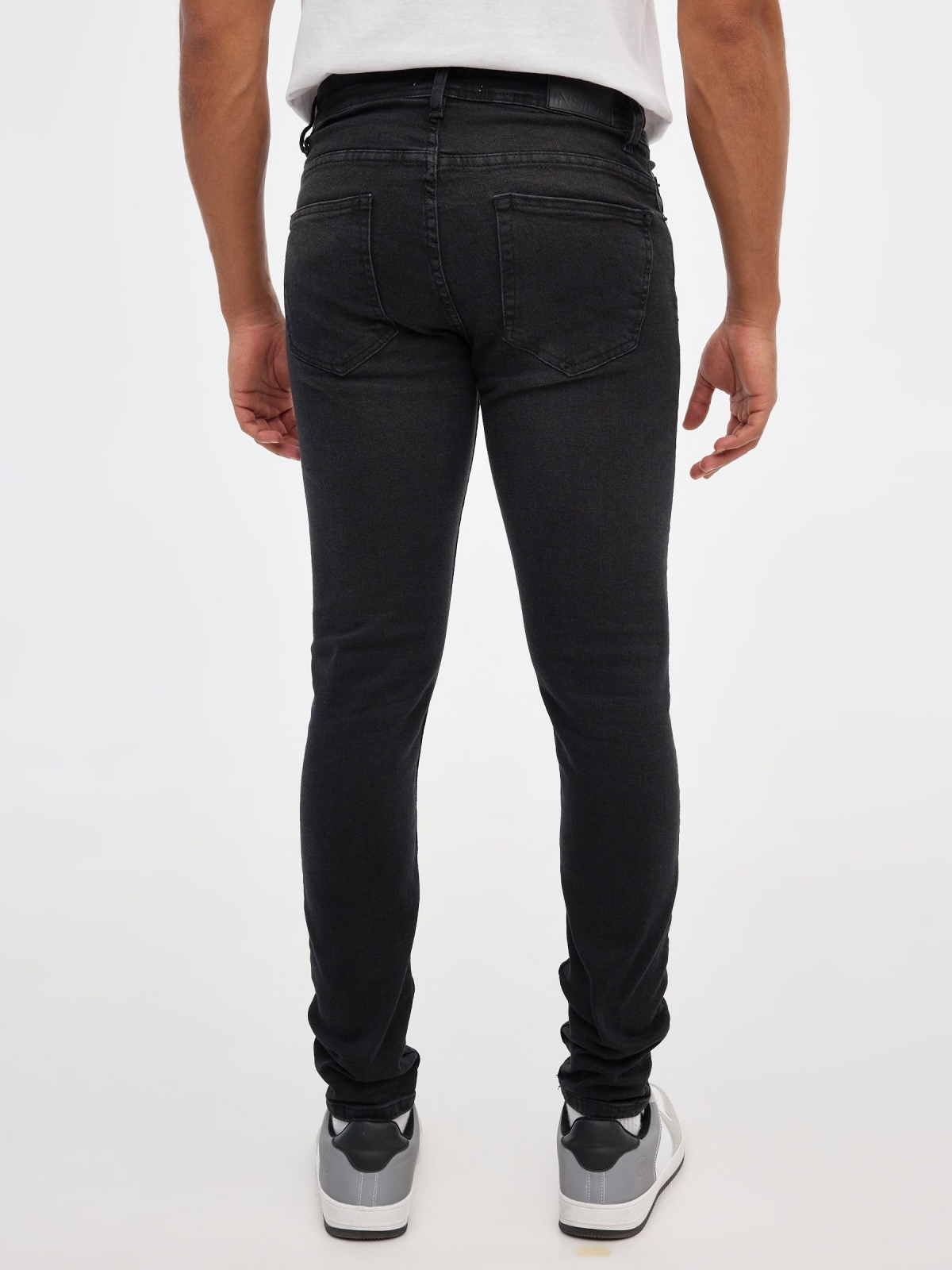 Jeans Skinny negros negro vista media trasera