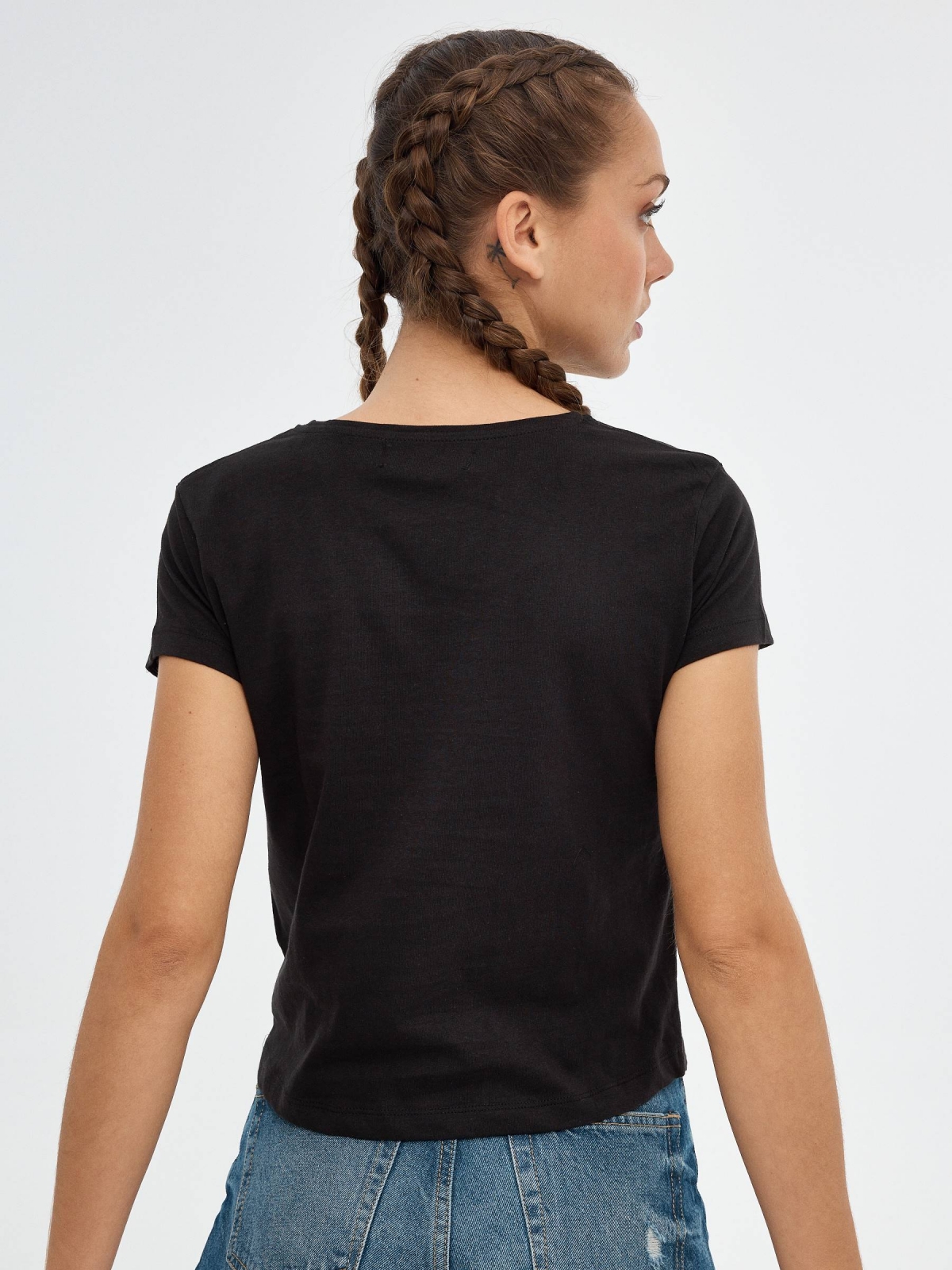 Sunshine T-shirt black middle back view