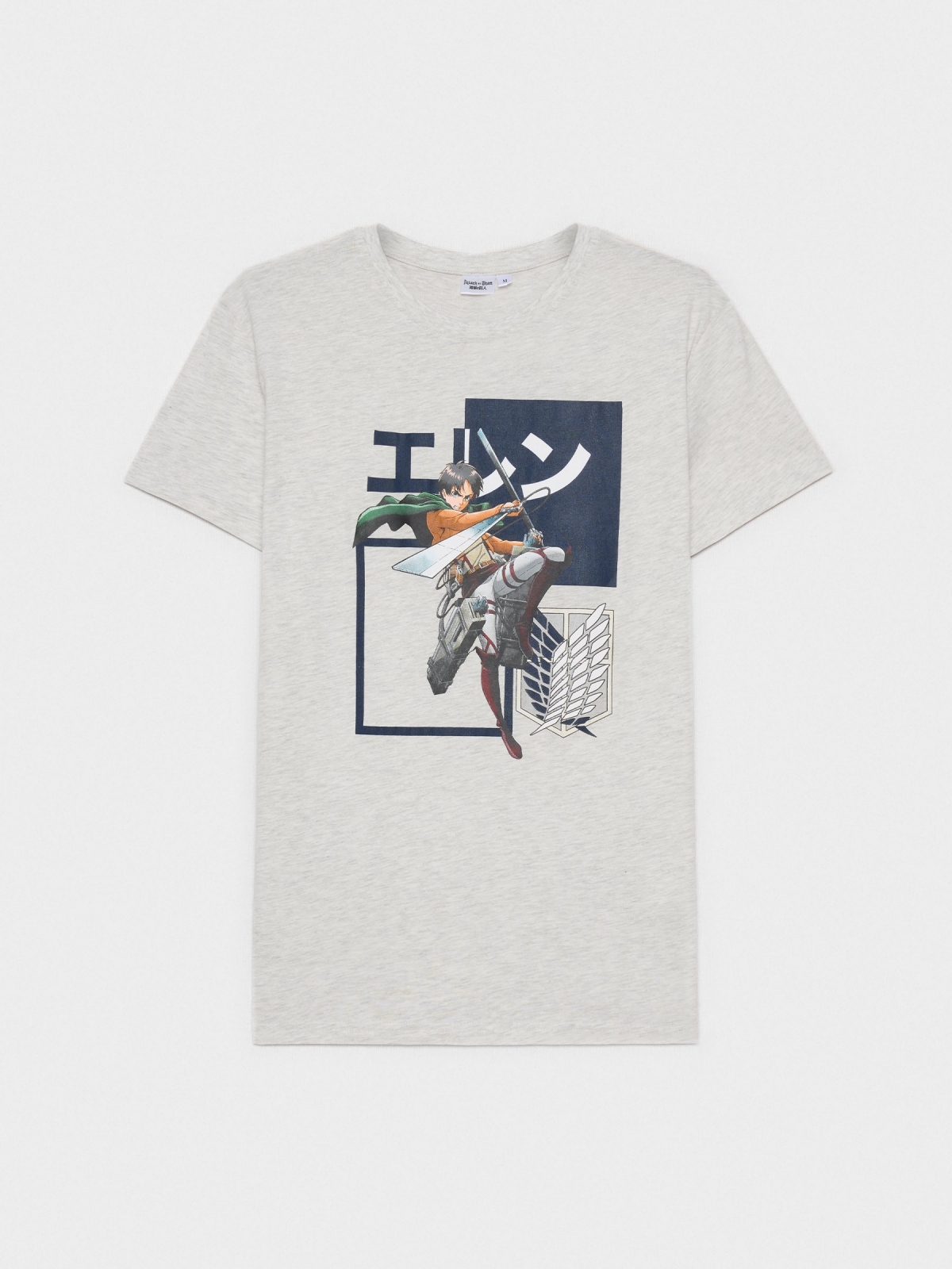  Camiseta Attack on Titan gris