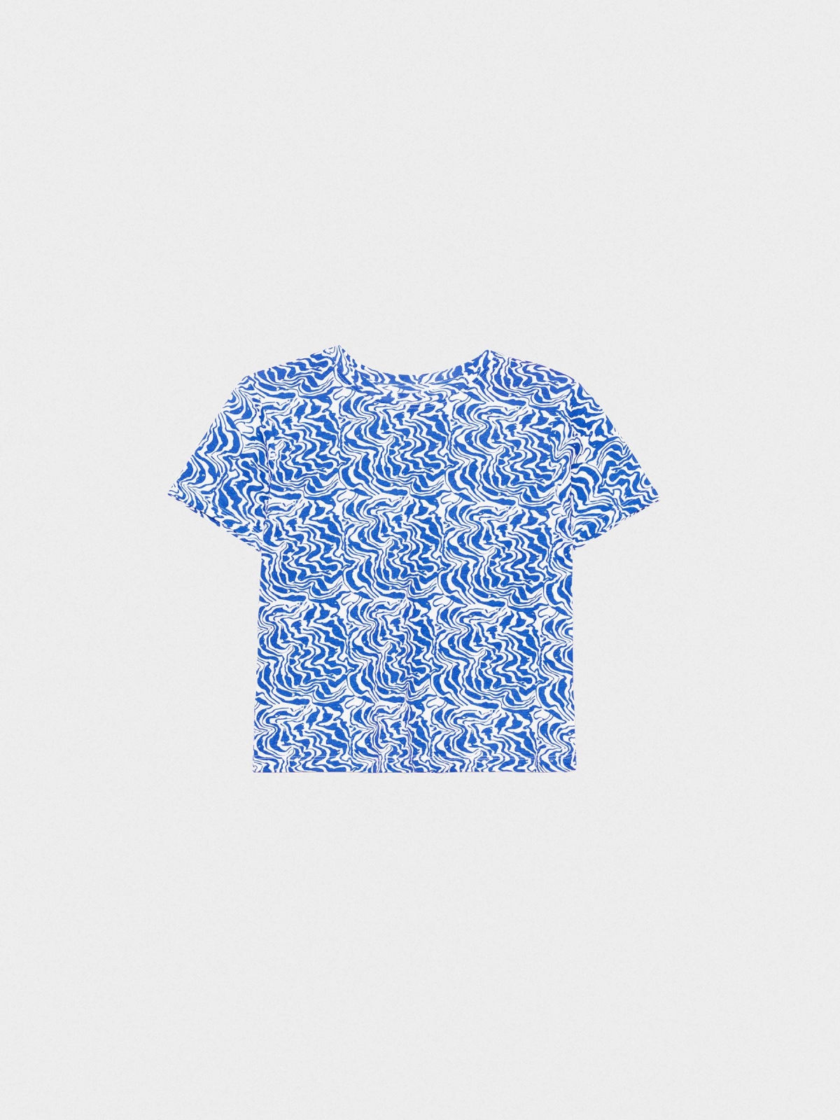  Camiseta all over print blanco roto