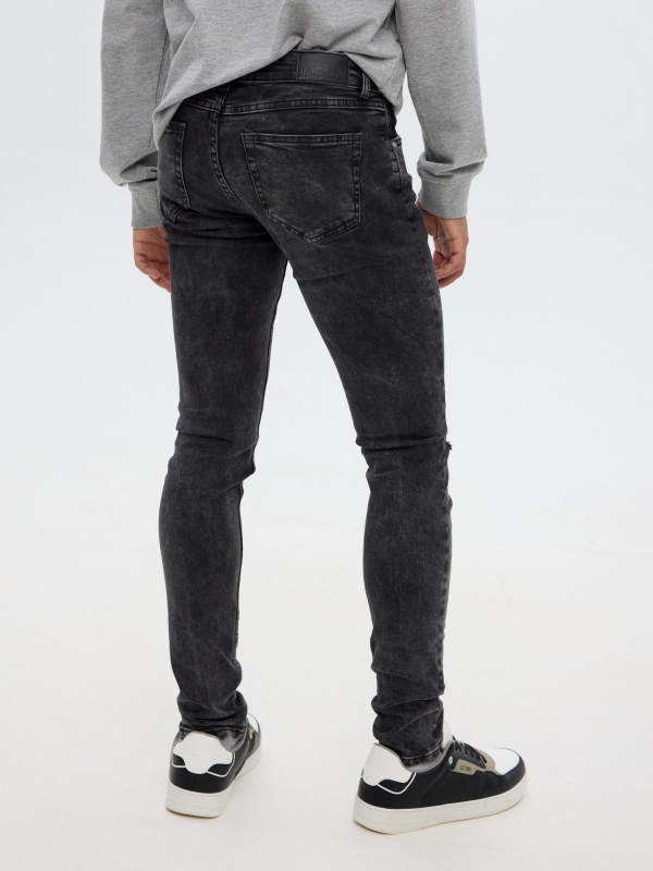 Jeans super slim gris oscuro vista general frontal