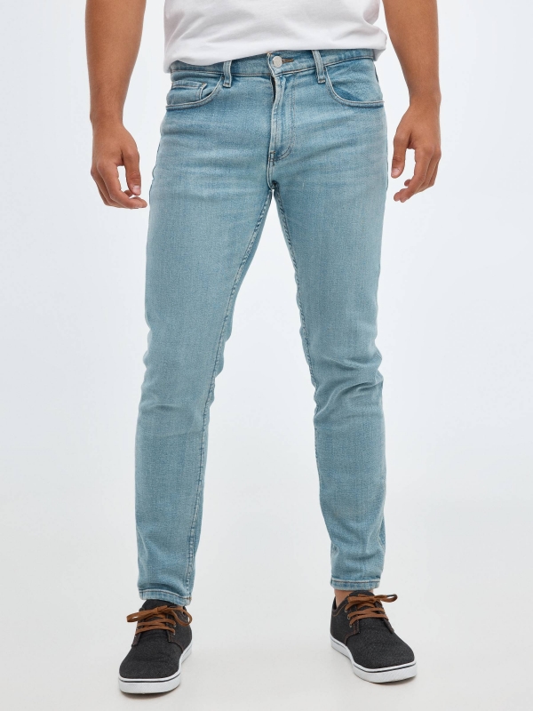 Jeans Slim azul claro azul vista media frontal