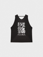 %Pto% T-shirt com nó de costas preto