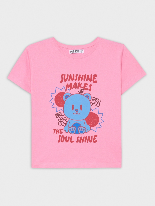  Camiseta Sunshine rosa