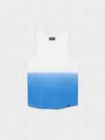 %Pto% T-shirt de tanque degradado azul eléctrico