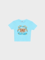 %Pto% T-shirt Your Wings azul claro