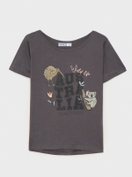 %Pto% T-shirt Australia cinza escuro