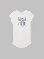%Pto% Camiseta Sarcasm blanco roto