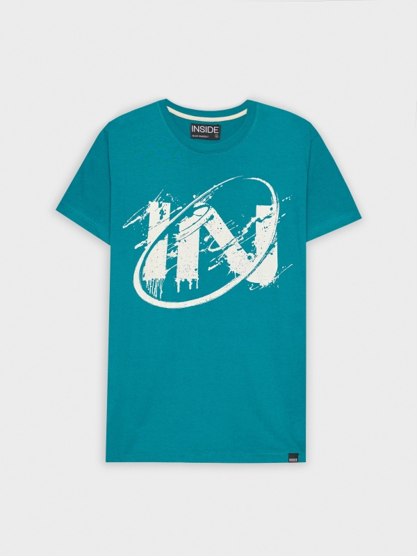  Camiseta estampado inside esmeralda