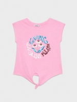 %Pto% Camiseta Living con nudo rosa