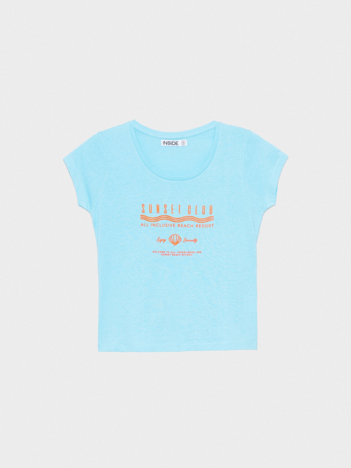  Sunsetclub crop top light blue