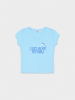 %Pto% Camiseta I believe azul claro