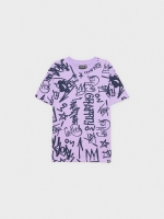 %Pto% T-shirt de grafite malva