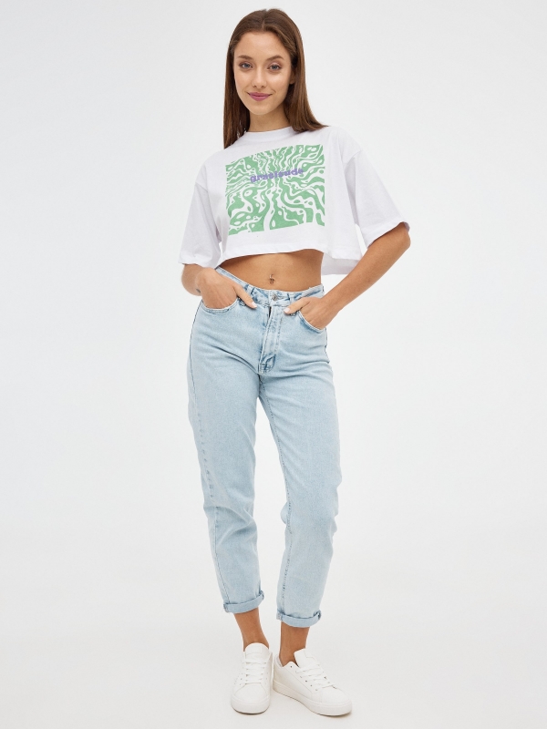 Gratidão cultivar topo branco vista geral frontal