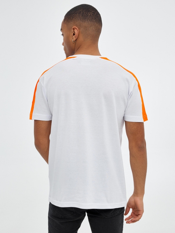 Camiseta Dont look back blanco vista media trasera