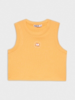 %Pto% Elephant crop print T-shirt salmon