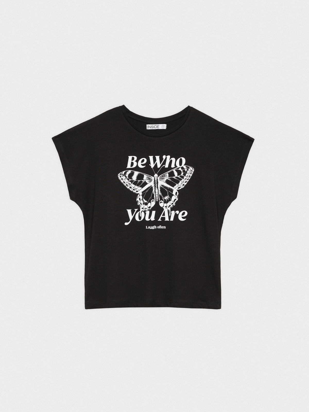  T-shirt with print black