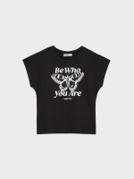 %Pto% Camiseta con estampado negro