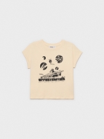 %Pto% Planets print t-shirt sand
