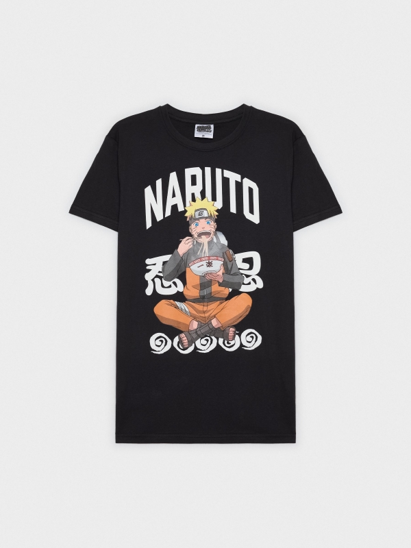 Black T-shirt Naruto black detail view