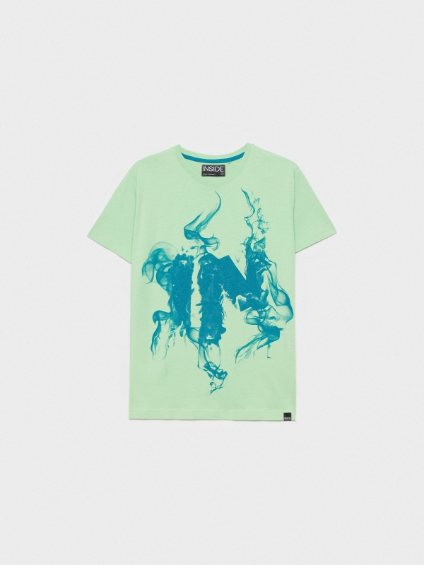  INSIDE printed T-shirt light green