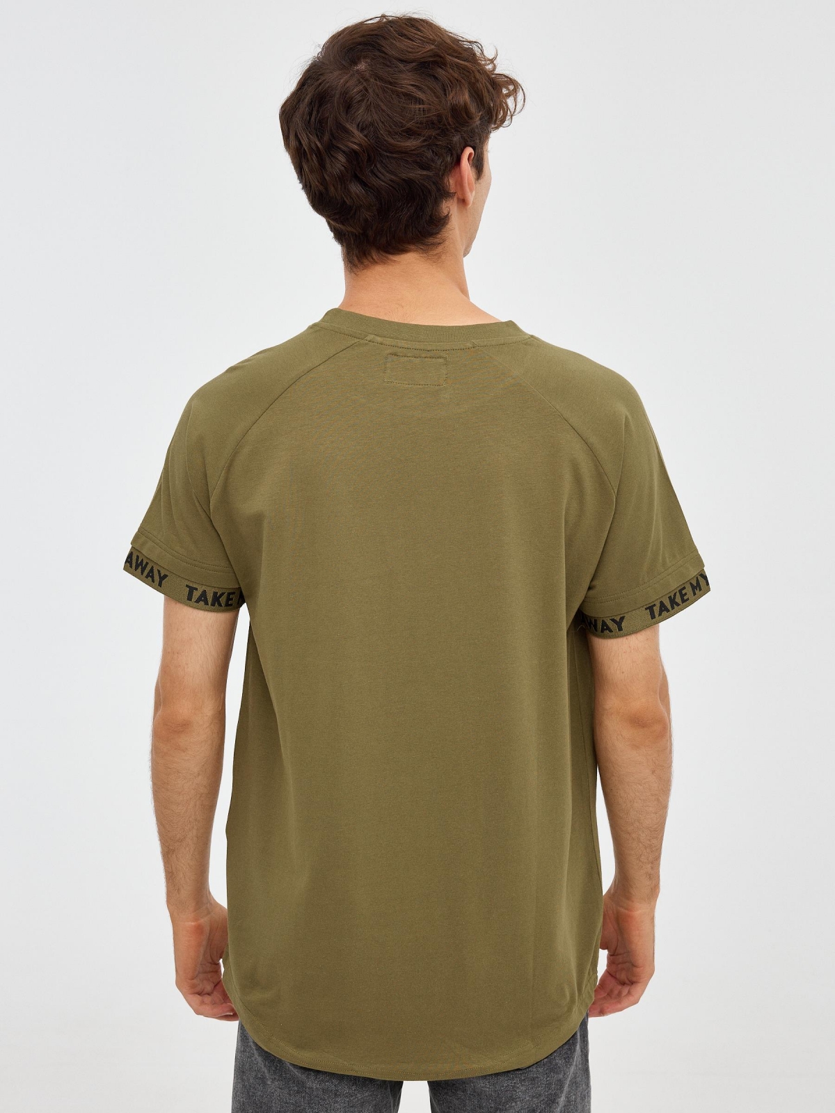 Breath Away T-shirt khaki middle back view