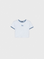 %Pto% Embroidered crop top mauve