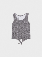%Pto% Regular knotted T-shirt black