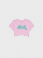%Pto% Camiseta crop Bali rosa