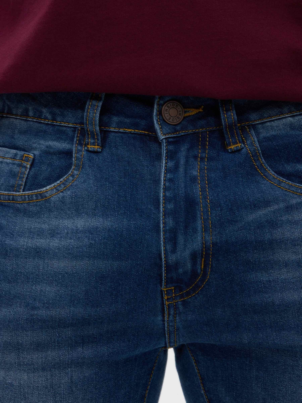 Jeans super slim azul vista detalle