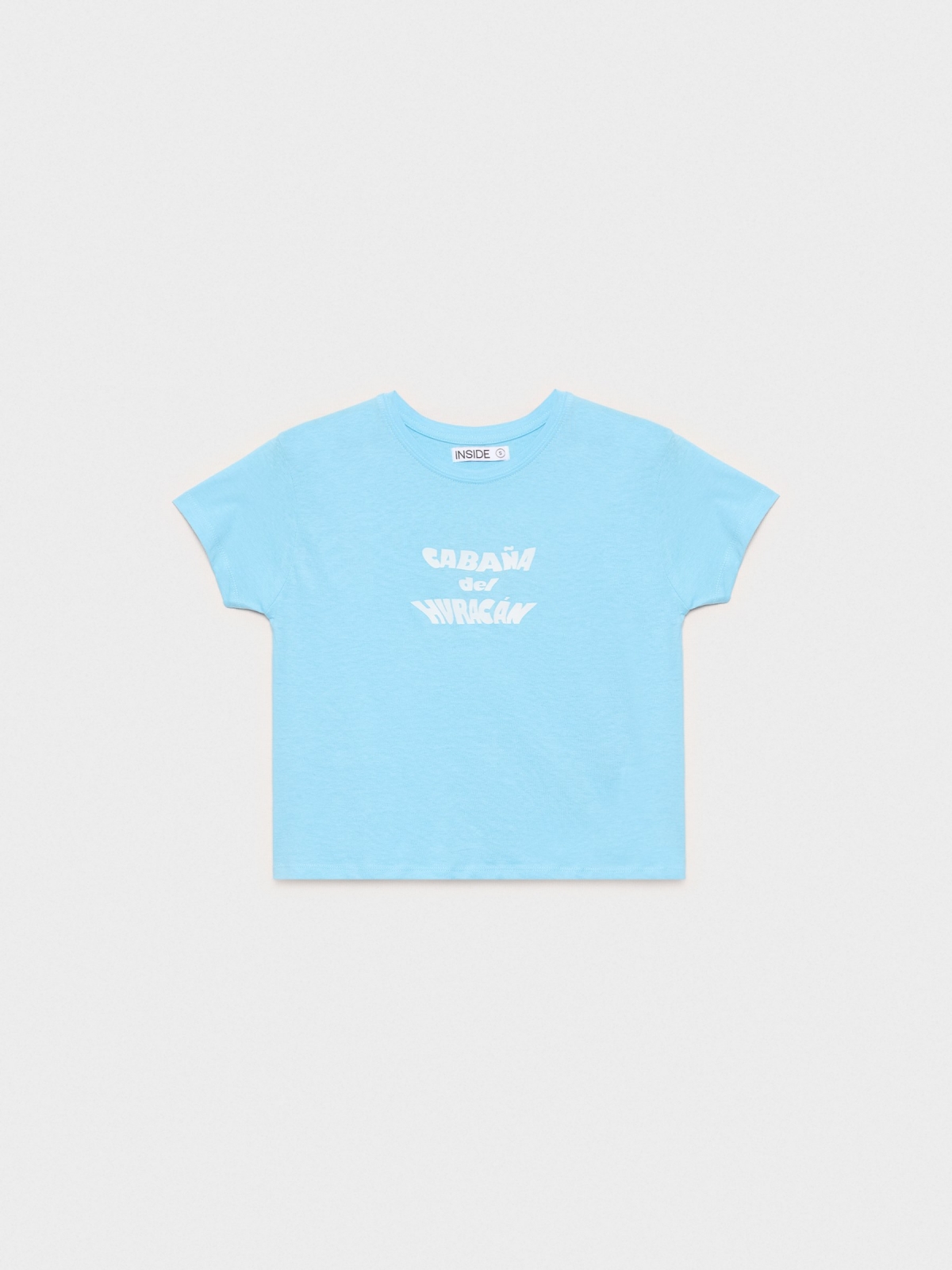 %Pto% Camiseta Cabaña del Huracán azul claro