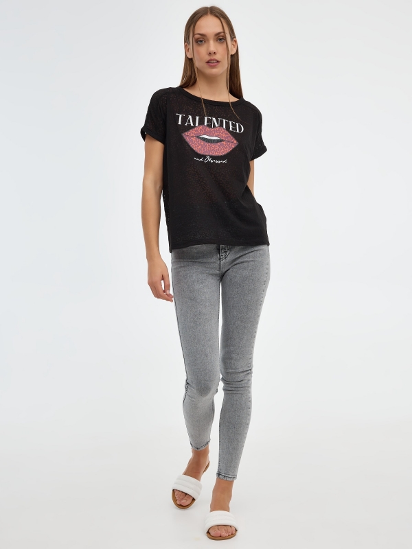 Talented T-shirt black front view