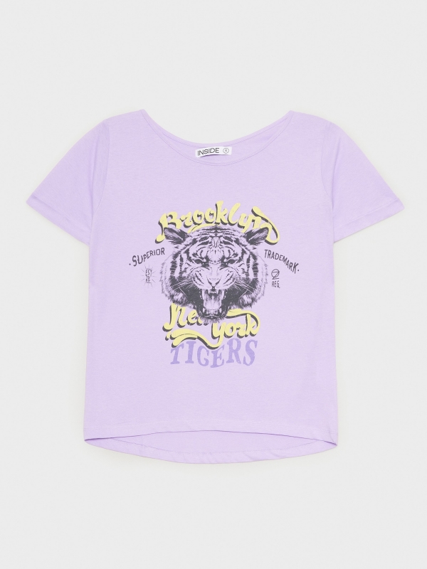  T-shirt gráfica Tigres malva