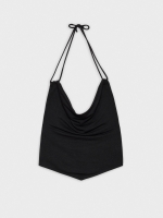 %Pto% Top de cabresto duplo preto